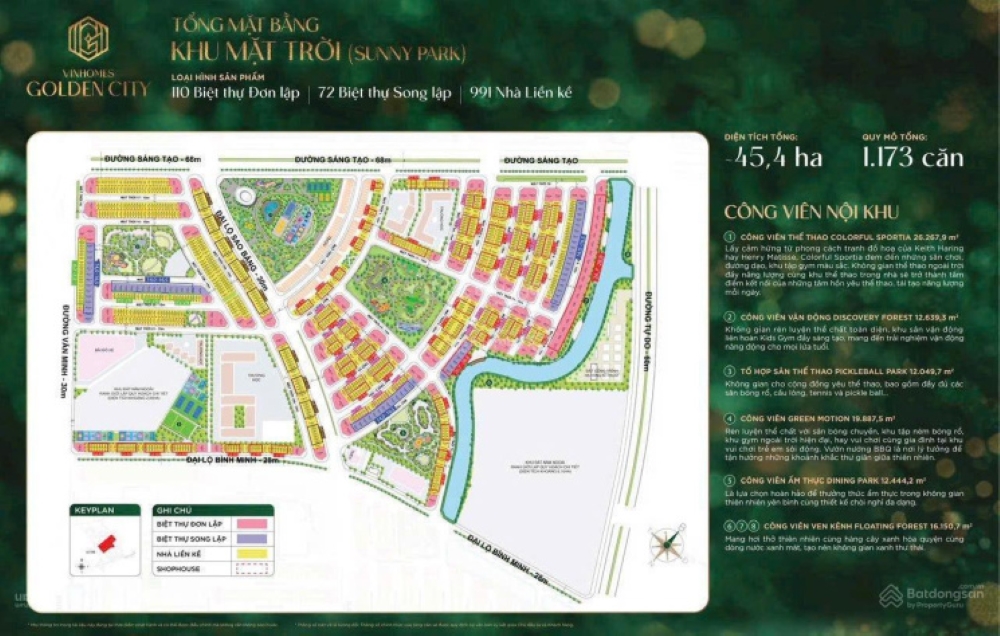 Tất tần tật thông tin về các loại hình sản phẩm tại khu Mặt Trời Vinhomes Golden City