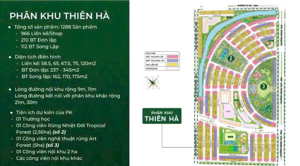 Tổng hợp thông tin các sản phẩm tại khu Thiên Hà Vinhomes Dương Kinh Hải Phòng
